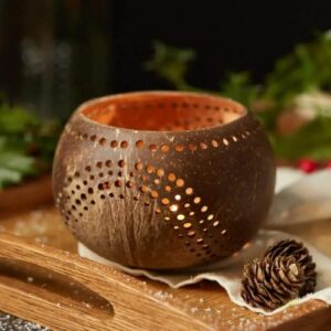 Coconut Shell Tealight Holders